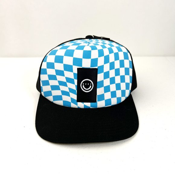 Neff Men's Blue and White Checker Snapback Hat - NWT - One Size - Picture 1 of 7